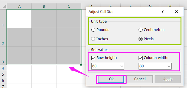 how-to-change-cell-size-to-inches-cm-mm-pixels-in-excel
