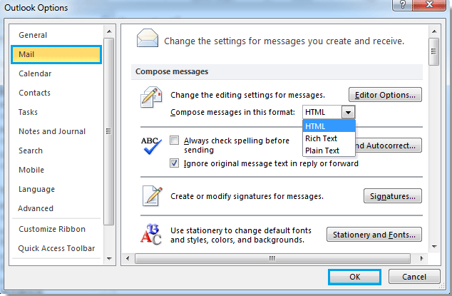 how-to-change-message-to-html-format-in-outlook