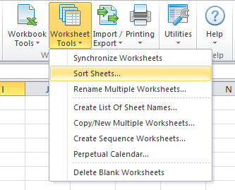 sort sheets