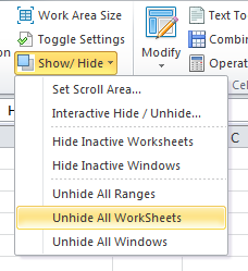 undide all sheets