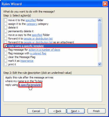 et auto reply outlook express 9