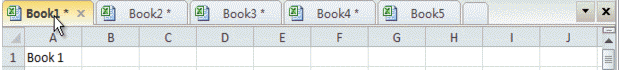 Captura de pantalla de Excel (con la pestaña Office instalada)