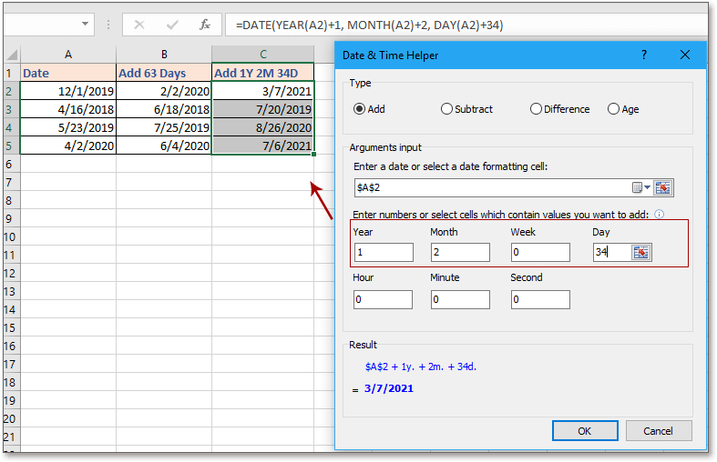 How To Add Days To Date Or Excluding Weekends And Holidays In Excel 