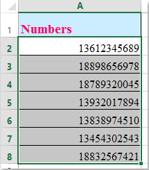 original data