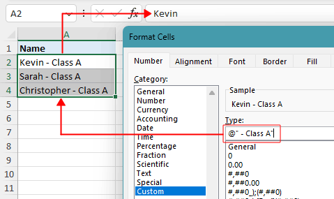 How to add text to the beginning or end of all cells in Excel?