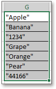 How to add quotes around numbers or text in Excel?