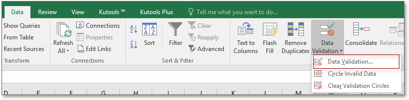 How to allow only yes or no entry in Excel?