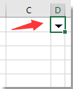 How to always show arrow of data validation list in Excel?
