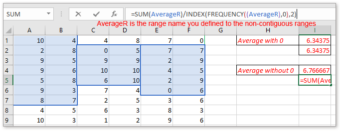 doc average data in noncontiguous ranges 8