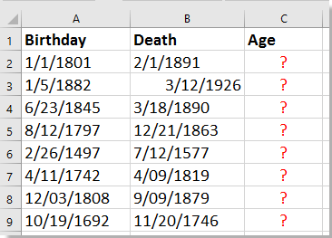 doc calcular la edad antes de 1900 1