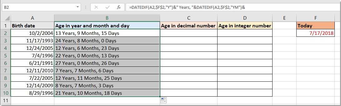 doc calcular el nacimiento en el año mes día 1