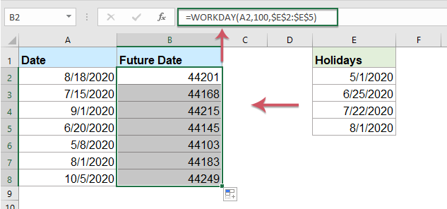 How To Calculate A Future Date Based On A Given Date In Excel 