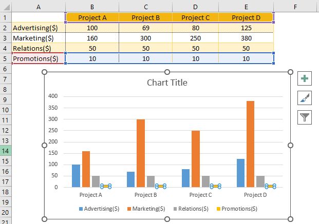 Remove data series from a chart 