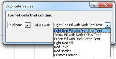 How to color duplicate values or duplicate rows in Excel?
