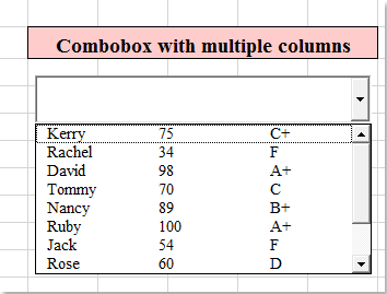 doc combobox բազմակի սյունակներ 6