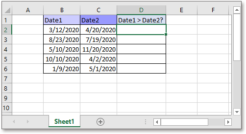 Compare two columns for matches and differences in Excel