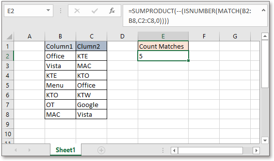 Excel Column Comparison: Find Matches & Differences!