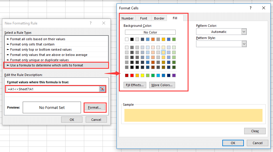 how to compare two sheets in same workbook or different