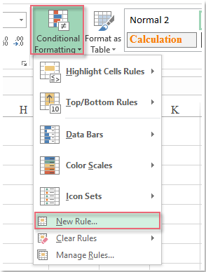 How to conditional formatting if the cell contains partial text in Excel?