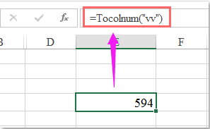 doc convert column label to number 3
