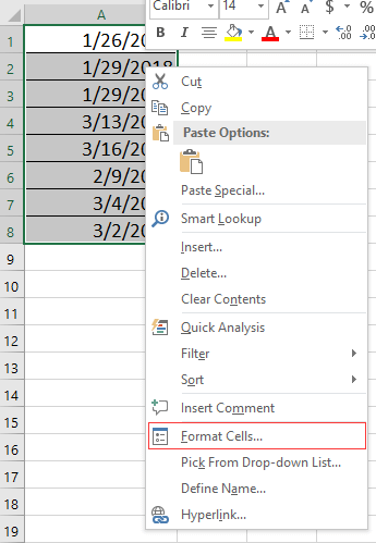 How to convert date to different or specific format in Excel?