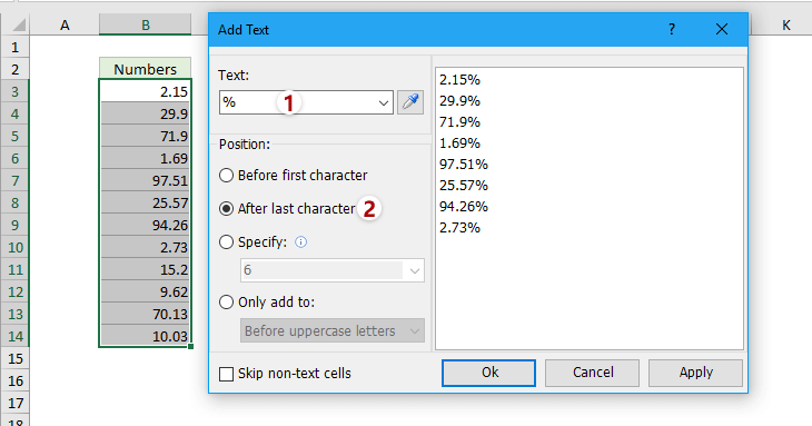 How to convert decimal to percentage in Excel?