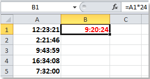 How to convert hours, minutes and seconds to decimal hours in Excel?