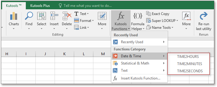How to convert time to decimal hours/minutes/seconds in Excel?
