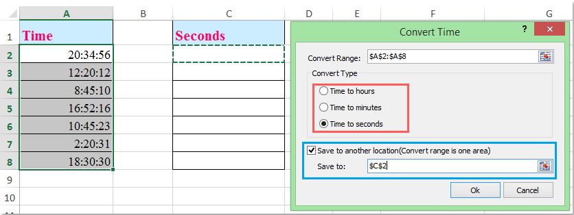 How to convert seconds to time hh mm ss or vice versa in excel 