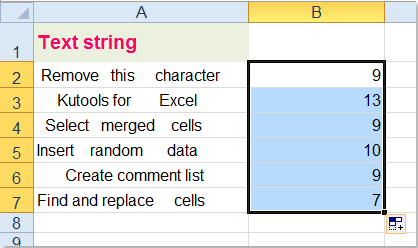 How to count the number of spaces of text string in Excel?