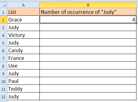 Doc count word in a column 3
