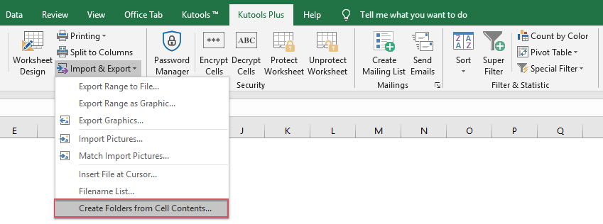 How to create folders and subfolders from cell values in Excel?