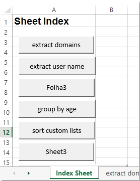 How to create hyperlinked index of sheets in workbook?