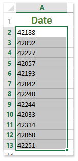 How to convert dates to text strings in Excel?