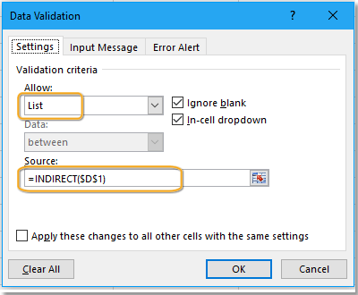 How to display default value based on anther cell in Excel?