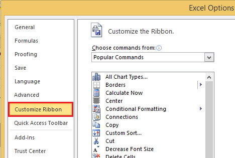 How to show/display developer tab in Excel Ribbon?