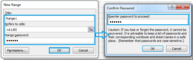 How To Protect Different Ranges With Different Passwords In Excel 