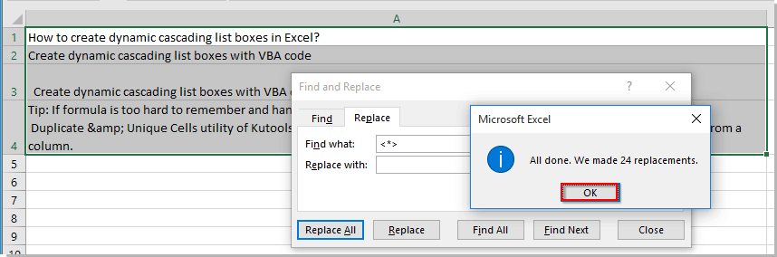 How to convert html to text in cells in Excel?