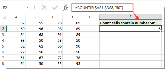 How to count how many cells contain certain text or value in Excel?