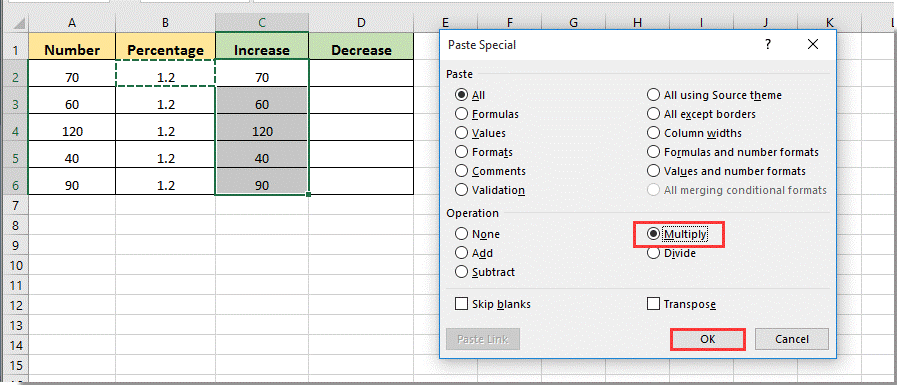 how-to-increase-or-decrease-cell-number-value-by-percentage-in-excel