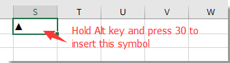 How to create drop down list with symbol in Excel?