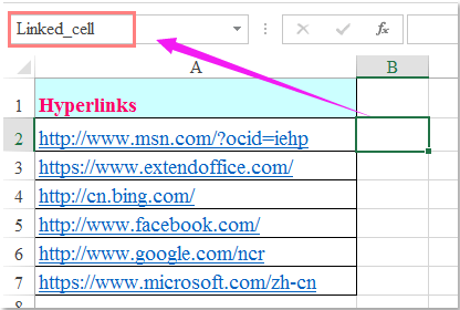 How to create drop down list with hyperlinks in Excel?
