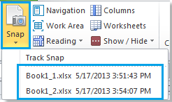 How to create/make backup files/copies of workbooks in Excel?