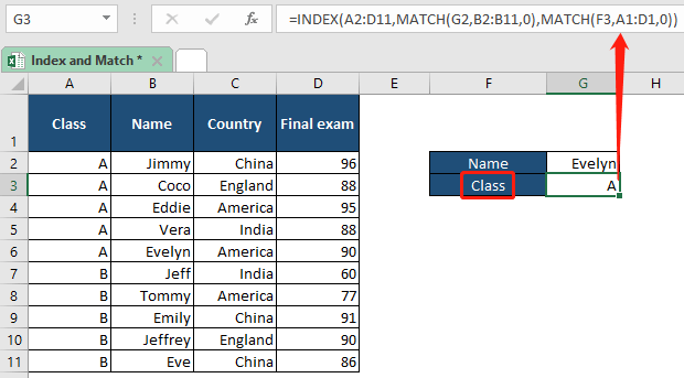 Excel-Indexübereinstimmung 08