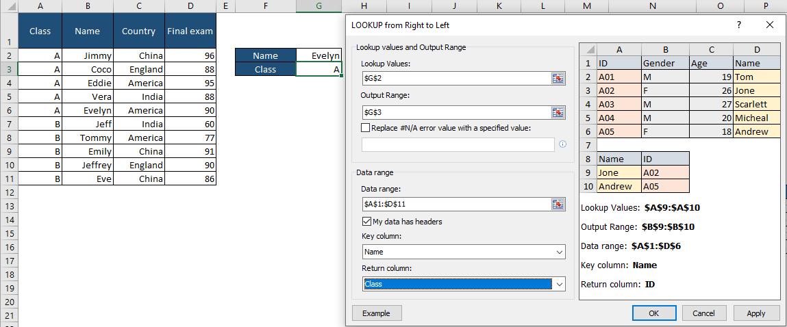 How to use INDEX and MATCH together in Excel
