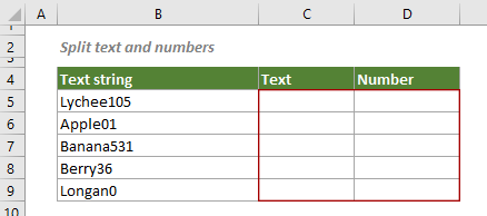Excel tutorial: split text, number, and date cells (separate into ...
