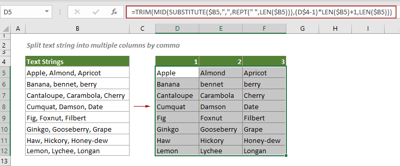 Excel tutorial: split text, number, and date cells (separate into ...