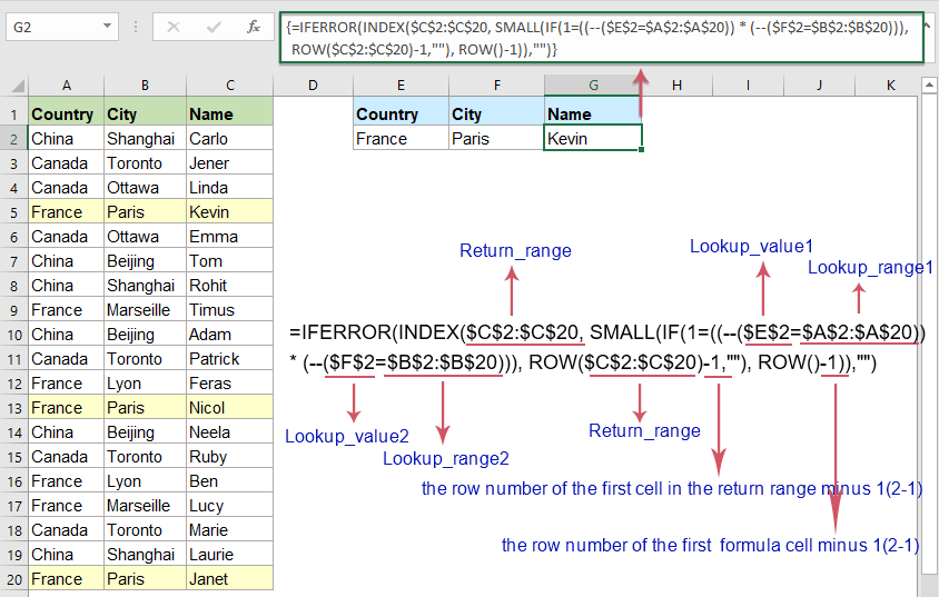 Función VLOOKUP con algunos ejemplos básicos y avanzados en Excel