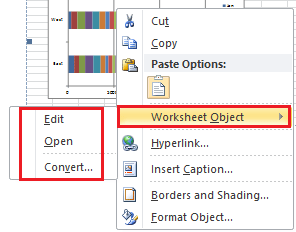 How to convert Excel file to a Word document?