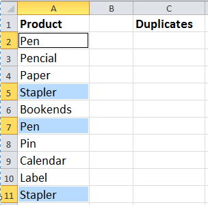 How to extract all duplicates from a column in Excel?